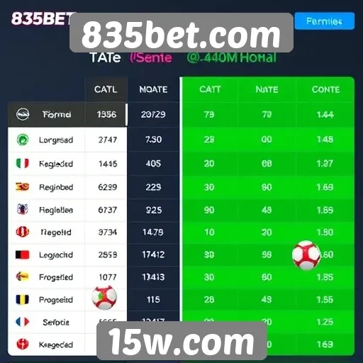 Comparação de odds em eventos esportivos na 835bet